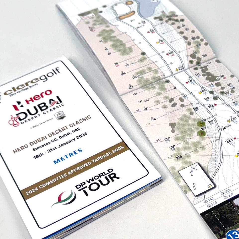 Clere Golf Diventa il Fornitore Ufficiale di Yardage Book per il DP World&nbsp;Tour.